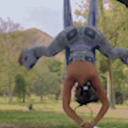 At home Yoga Trapeze swing in bedroom