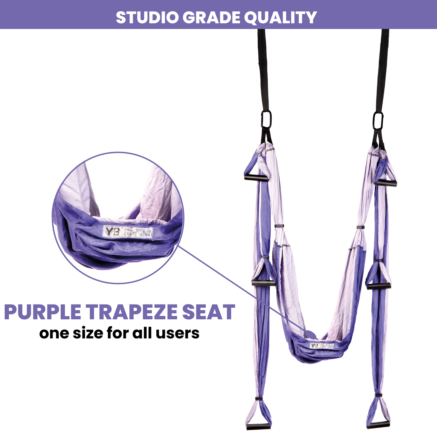 purple yoga swing with seat enhanced