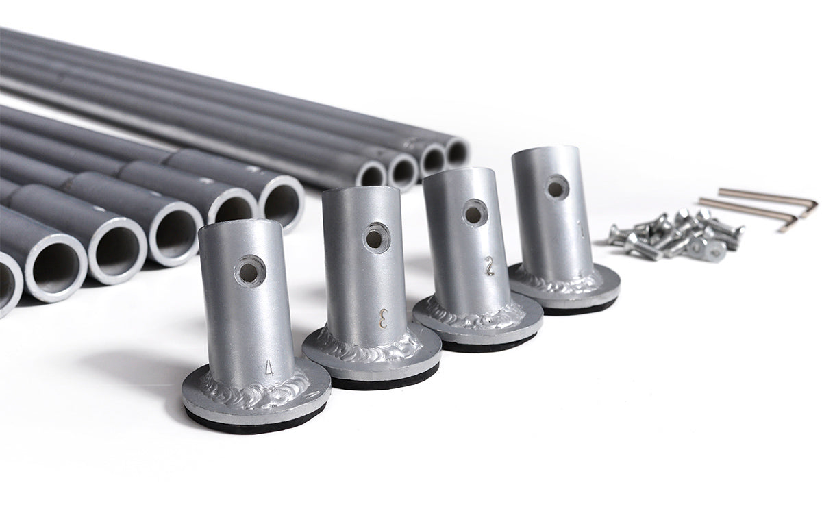 Stainless locking pegs detail